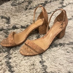 Cork heels. Size 8.5. Schutz brand.